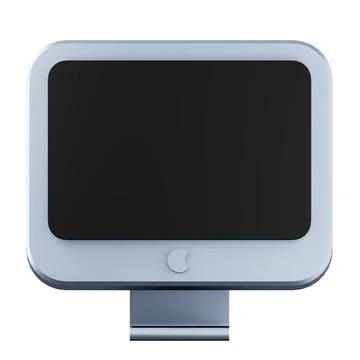 Desktop computer high quality 3d render illustration icon. Stock Illustration
