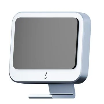 Desktop computer high quality 3d render illustration icon. Stock Illustration