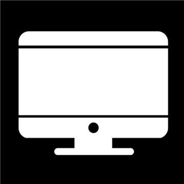 Desktop Computer Icon 스톡 일러스트