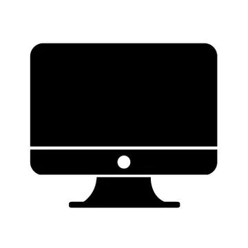 Desktop Computer Icon Stock Illustration