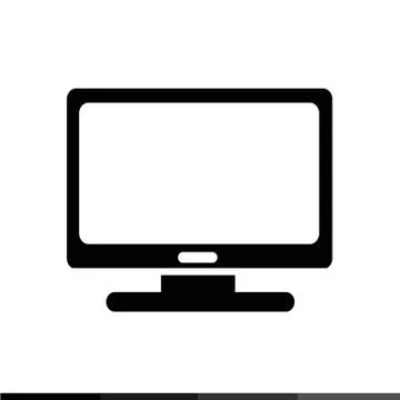 Desktop Computer Icon illustration design Stock Illustration