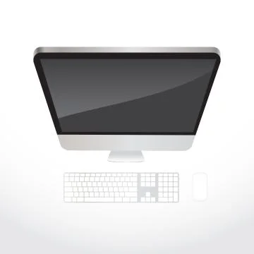 Desktop computer Stock Illustration