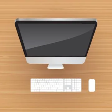 Desktop computer Stock Illustration