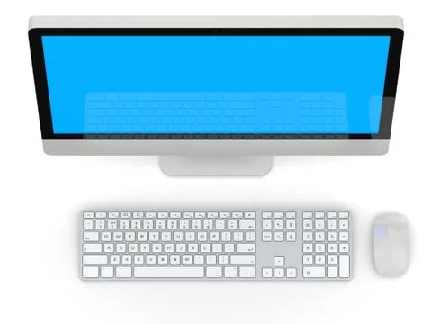 Desktop computer Stock Illustration