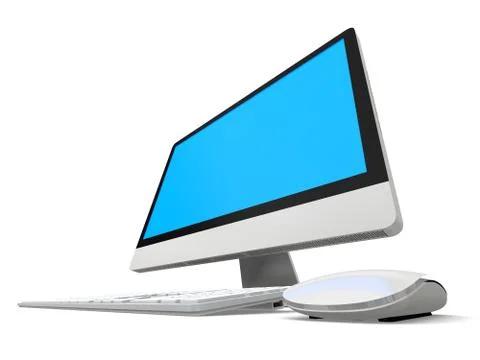 Desktop computer Stock Illustration