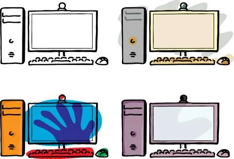 Desktop Computer イラスト素材