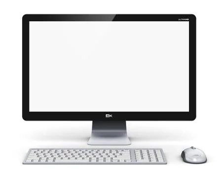 Desktop computer Stock Illustration
