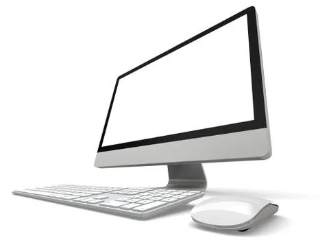 Desktop computer Stock Illustration