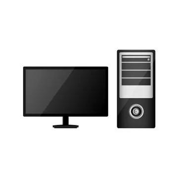 Desktop computer Illustrazione stock