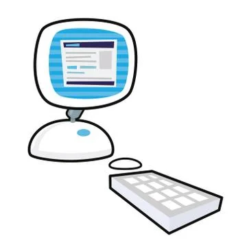 Desktop Computer Stock Illustration