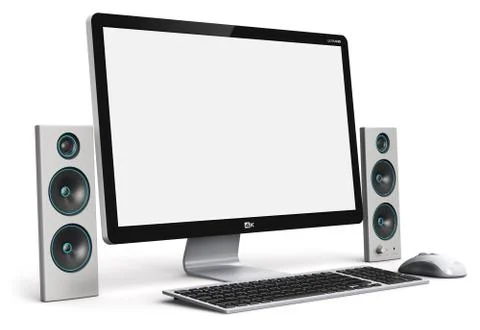 Desktop computer Stock Illustration