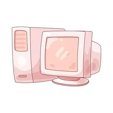 Desktop computer Stock Illustration