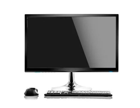Desktop computer isolated. Stock Photos
