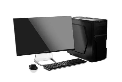 Desktop computer isolated. Foto stock