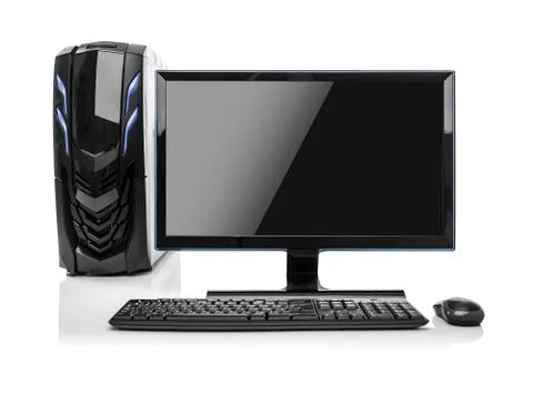 Desktop computer isolated. Foto stock