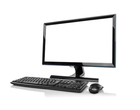 Desktop computer isolated. Stock Photos