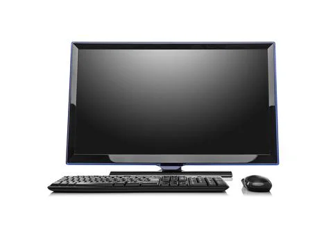 Desktop Computer isolated on white background. Foto stock