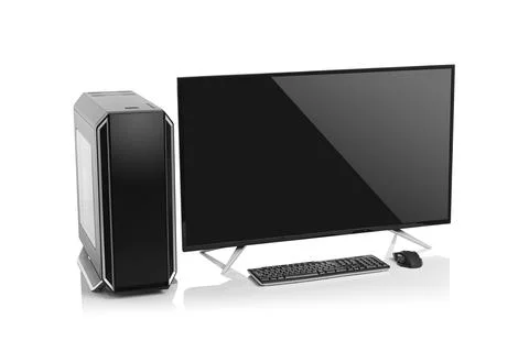 Desktop Computer isolated on white background. Foto stock