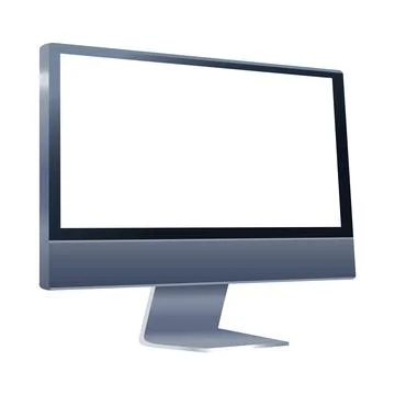Desktop computer mockup branding icon Stock Illustration