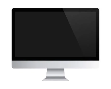 Desktop Computer Mockup Illustrazione stock