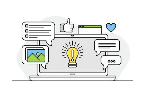 Desktop Computer Monitor as Programmed Machine for Operation Vector Illustration Stock Illustration