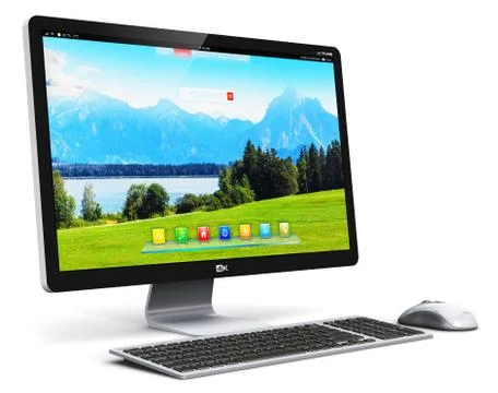 Desktop computer PC Illustrazione stock