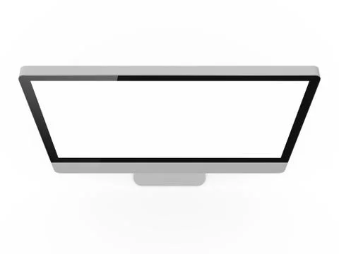 Desktop computer screen Stock Illustration