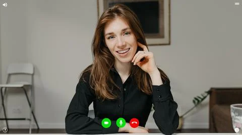 A desktop computer screen view of the telecommunications application during a Stock Photos