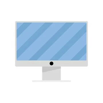 Desktop computer tech Illustrazione stock