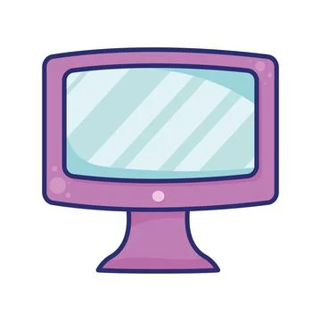 Desktop computer tech 스톡 일러스트