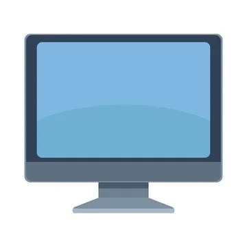 Desktop computer tech Illustrazione stock