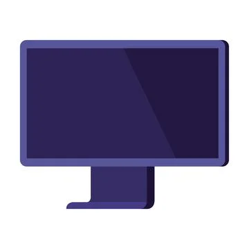 Desktop computer tech Illustrazione stock