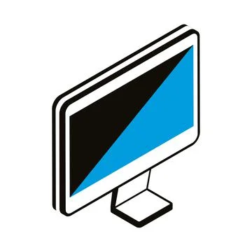 Desktop computer tech イラスト素材