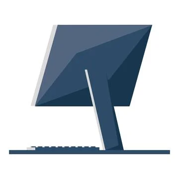 Desktop computer tech 스톡 일러스트