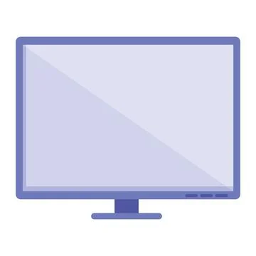 Desktop computer tech Stock Illustration
