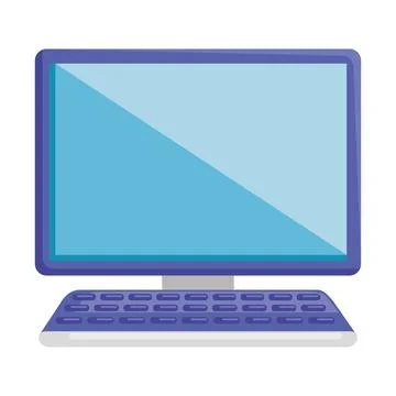 Desktop computer tech イラスト素材
