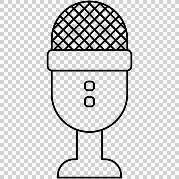 Desktop condenser microphone Stock Illustration