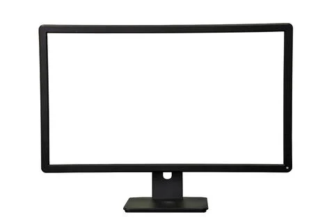 The desktop display isolated on white background Foto stock