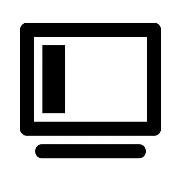 Desktop Dock Icon Stock-Illustration
