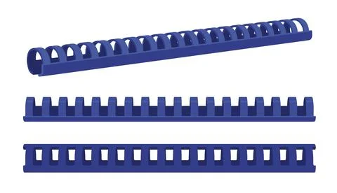 Desktop Document Binding Comb Stock Illustration