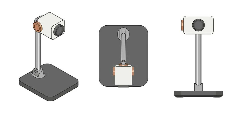 Desktop Document Camera Stock Illustration