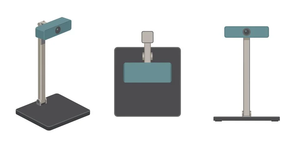 Desktop Document Camera Stock Illustration