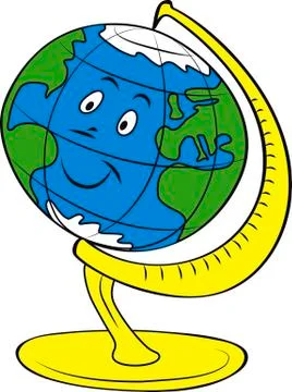 Desktop globe Stock Illustration