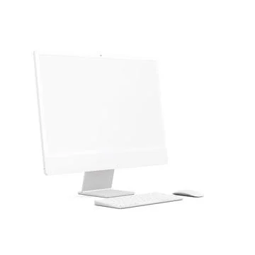 A desktop isolated on a white background Stock Illustration