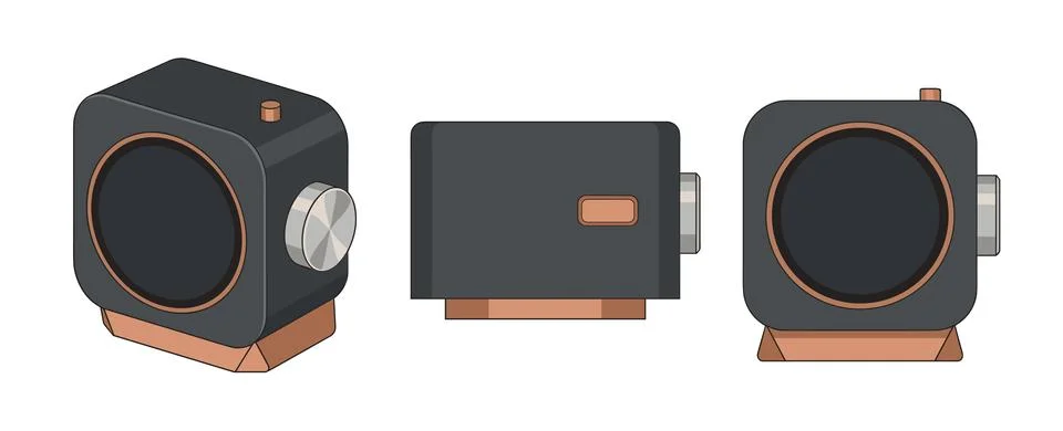 Desktop Meeting Timer Stock Illustration