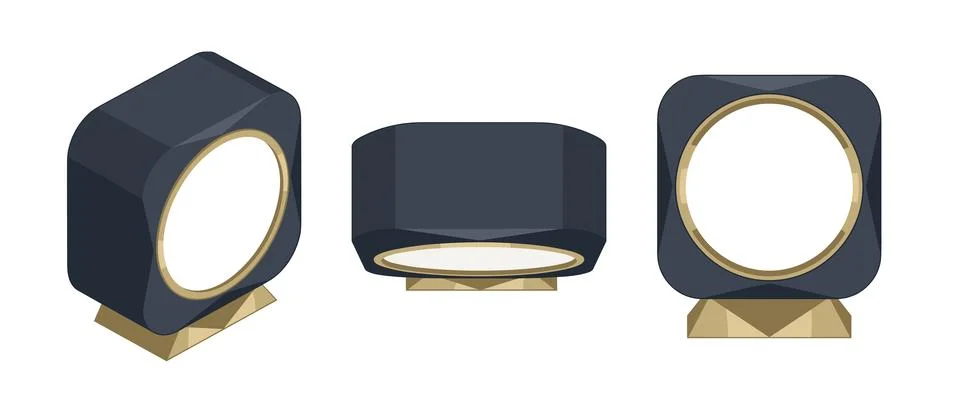 Desktop Meeting Timer Stock Illustration