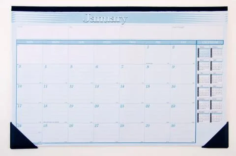 Desktop note Calendar Stock Photos