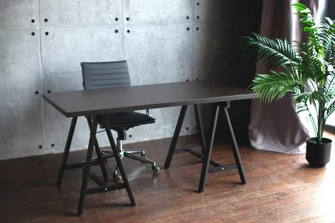 Desktop in the office. Table. Stock Photos