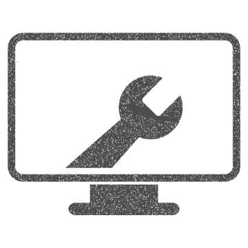 Desktop Options Grainy Texture Icon Illustrazione stock
