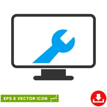 Desktop Options Vector Eps Icon Stock Illustration